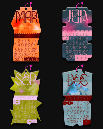 2026 calendar - shapes that turn into feelings ˖᯽ ݁˖